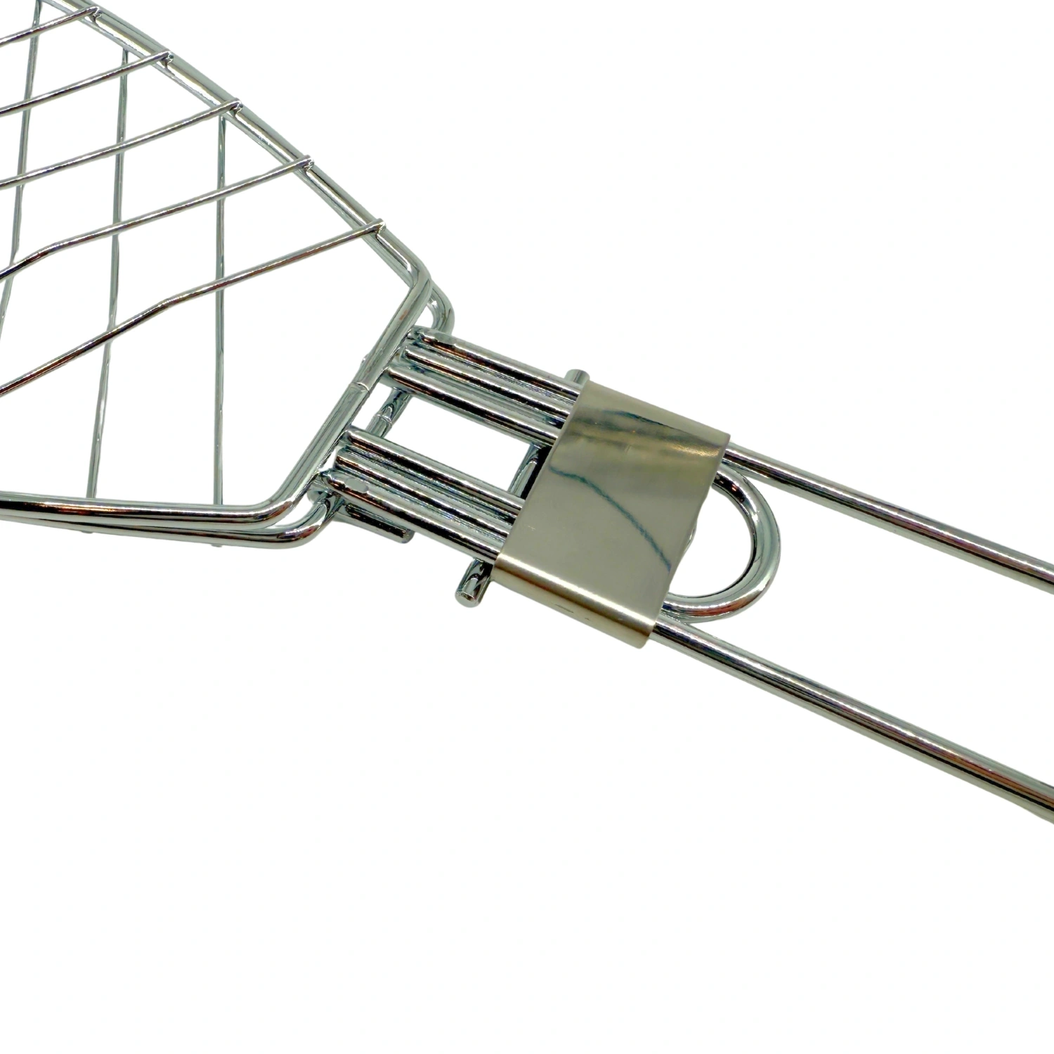 Dooman 4lü Paslanmaz Çelik Balık Izgara Teli Ahşap Saplı 30x13 cm Izgara Alanı - 318g