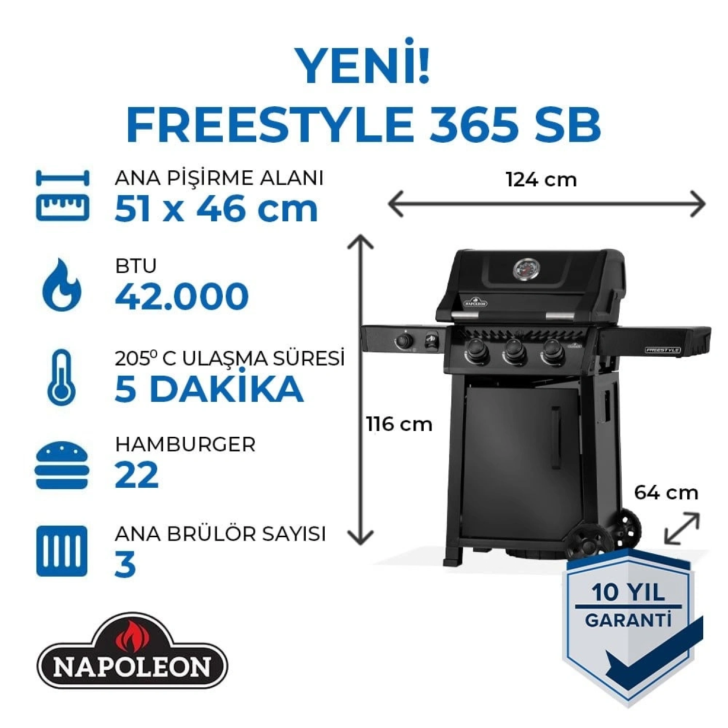 Freestyle 365 SB Gazlı Mangal 2026 Model