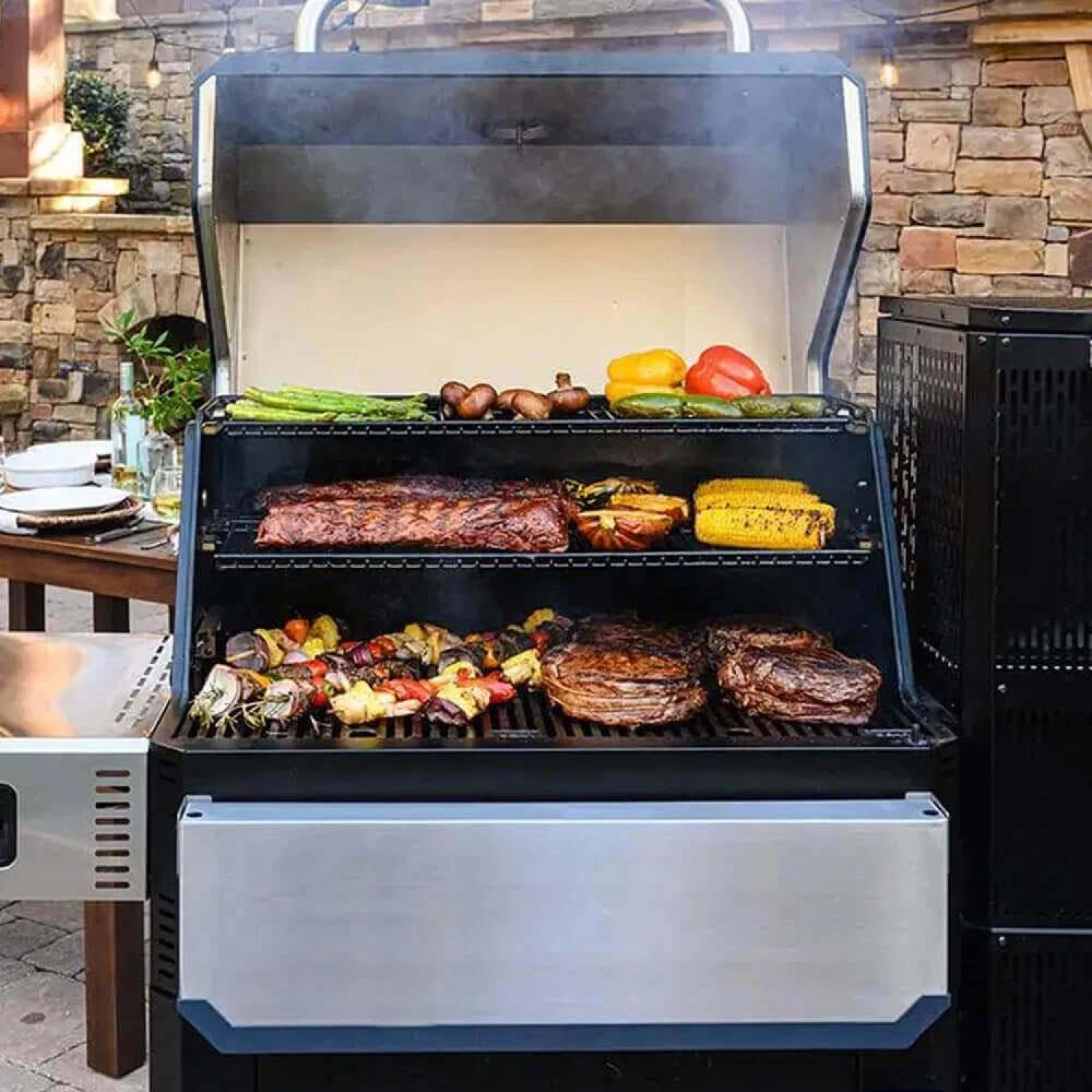 Gravity Serisi 1050 Dijital Kömürlü Smoker Mangal