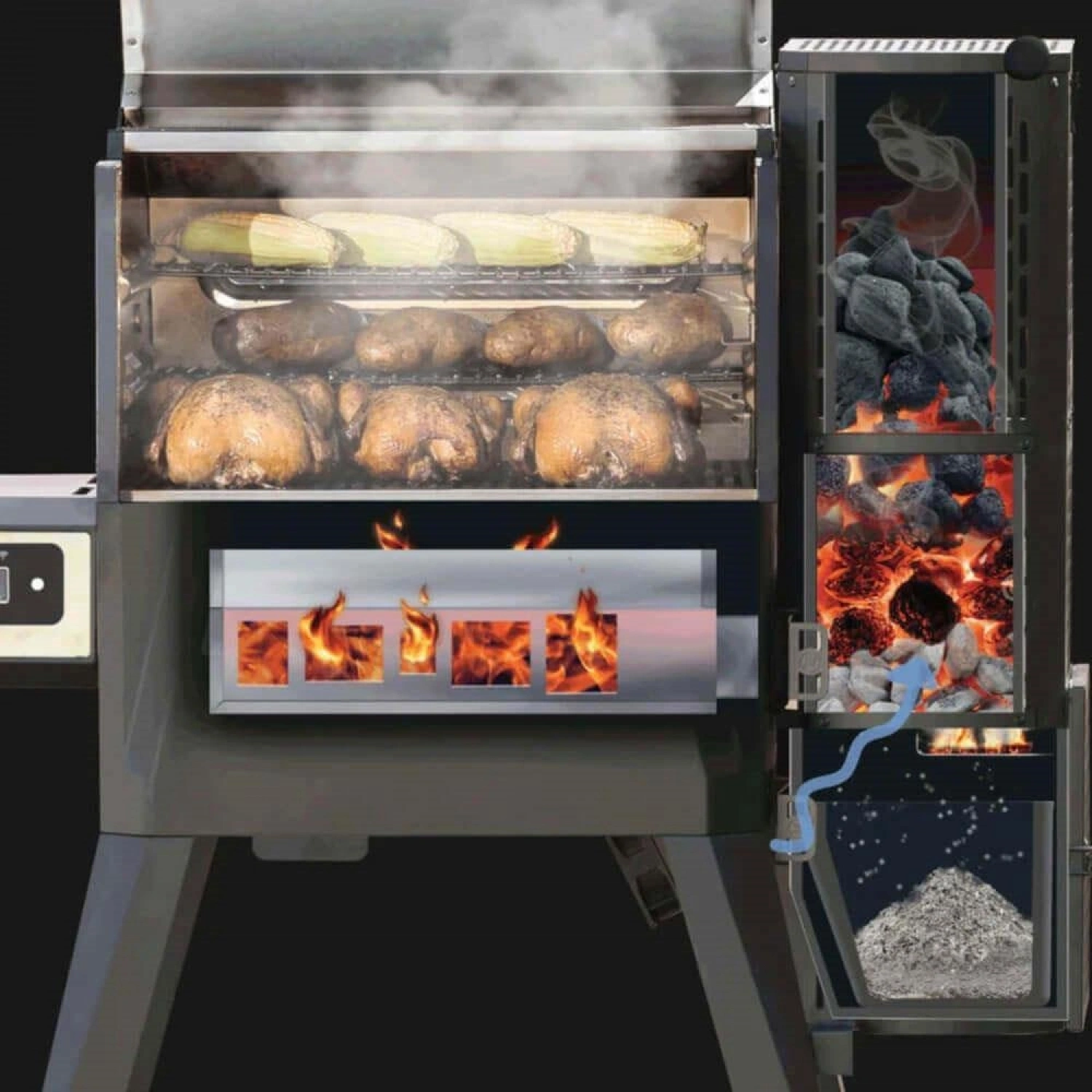 Gravity Serisi 800 Dijital Kömürlü Smoker Mangal