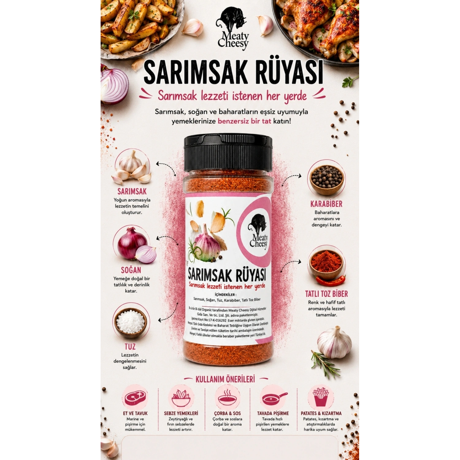 Günlük Mutfak Lezzetleri Özel Baharat Karışımı Seti - (5li Pet Şişe)