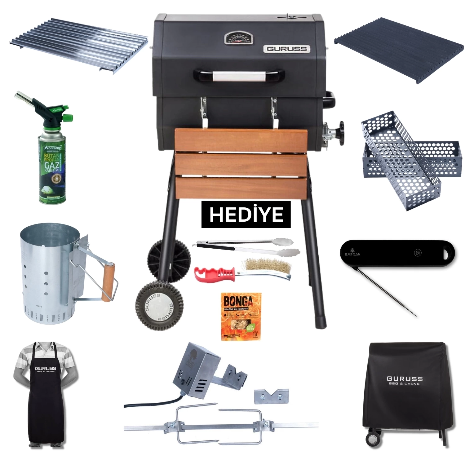 Guruss CG50 Gurme Barbekü Mangal Seti