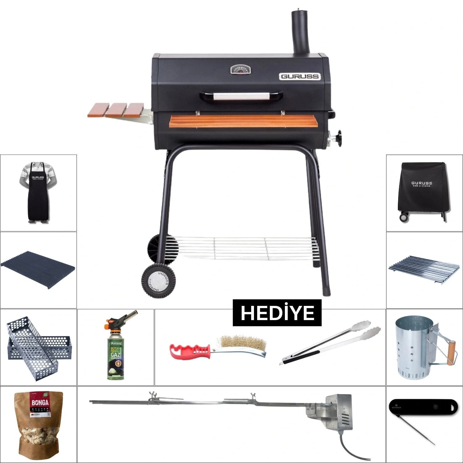 Guruss CG75 Gurme Barbekü Mangal Seti