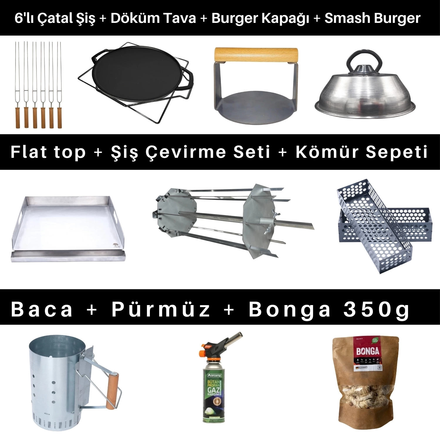 Guruss CG75 Uzman Barbekü Mangal Seti