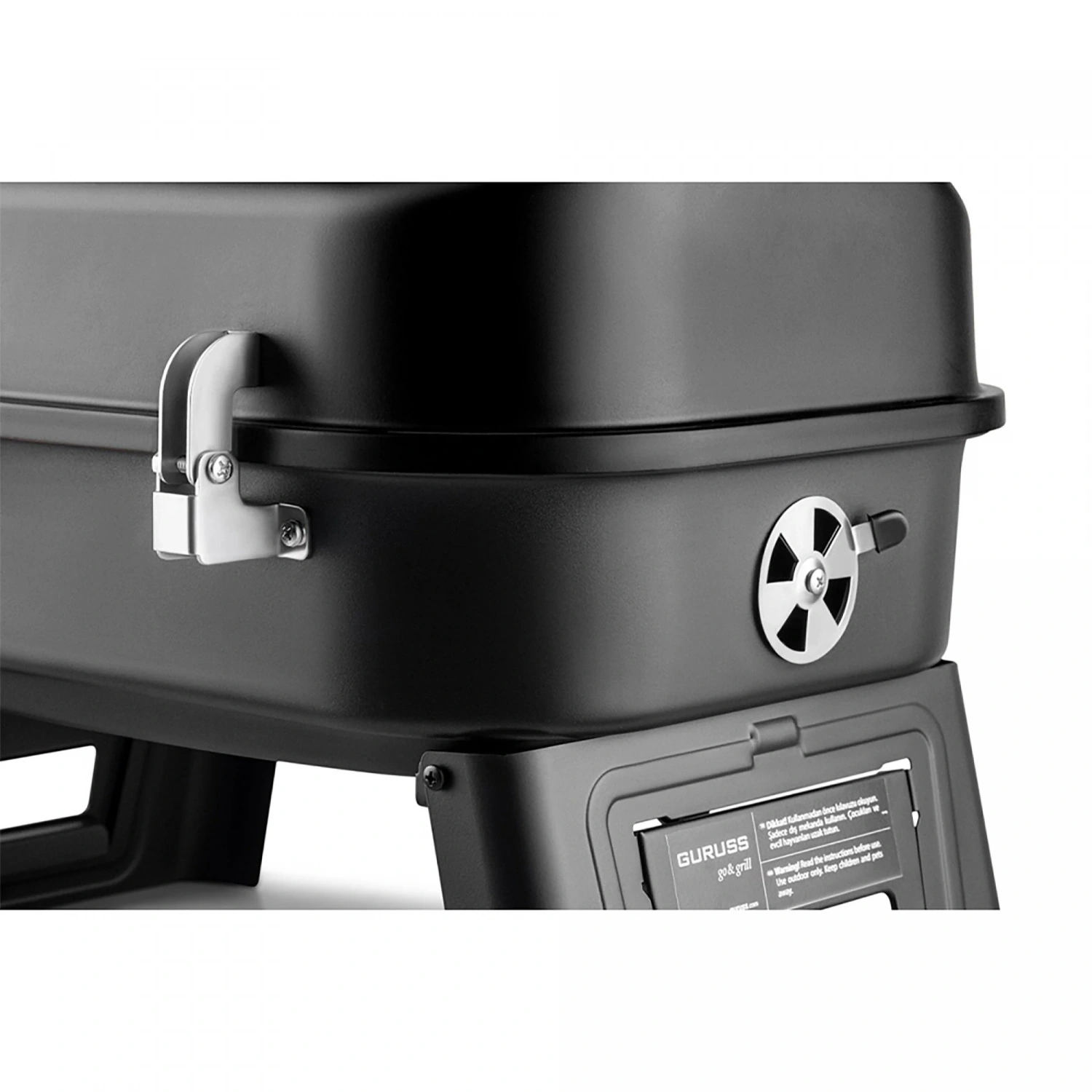 Guruss Go Grill Portatif Barbekü Mangal (Siyah)