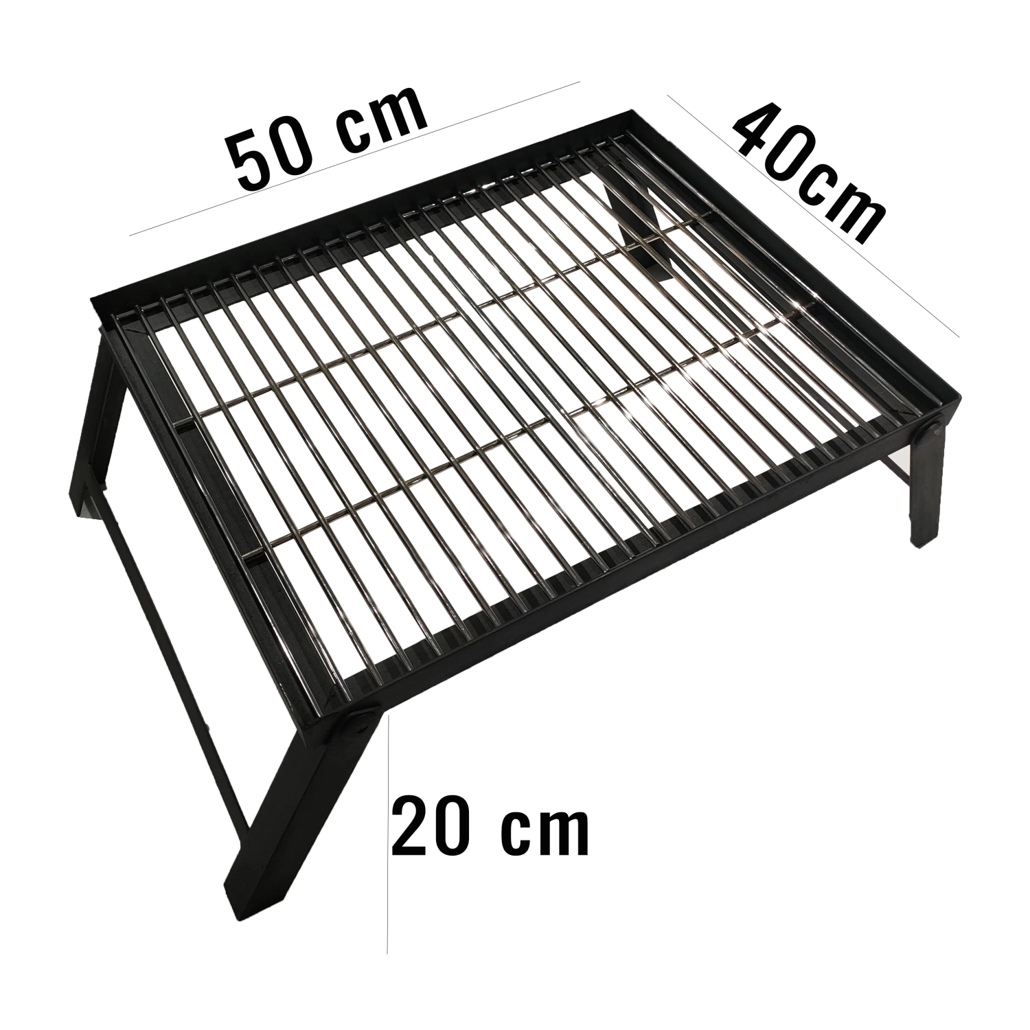 Katlanır Portatif Kamp ve Piknik Izgarası 50x40 cm