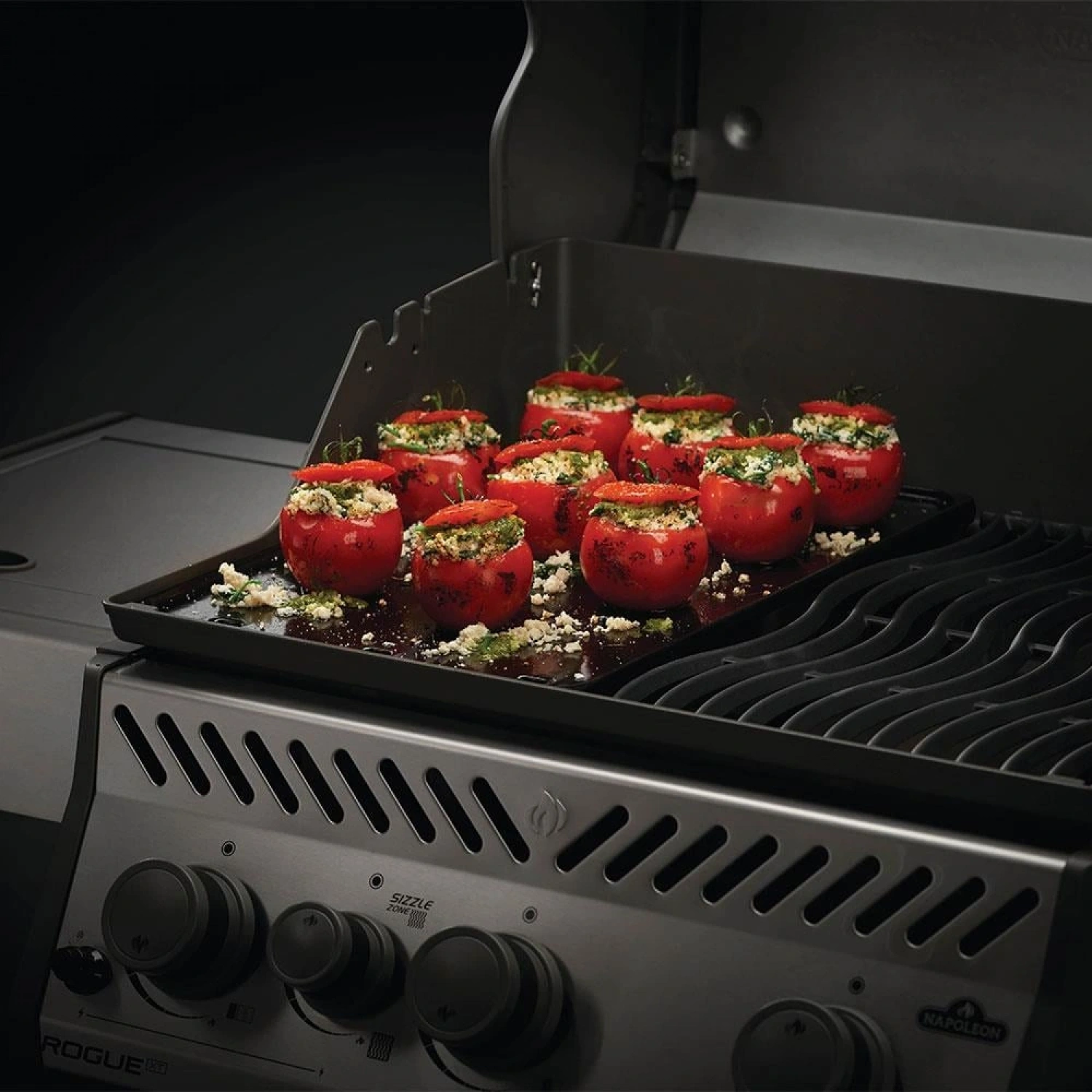 Napoleon İki Taraflı Emaye Kaplama Döküm Izgara