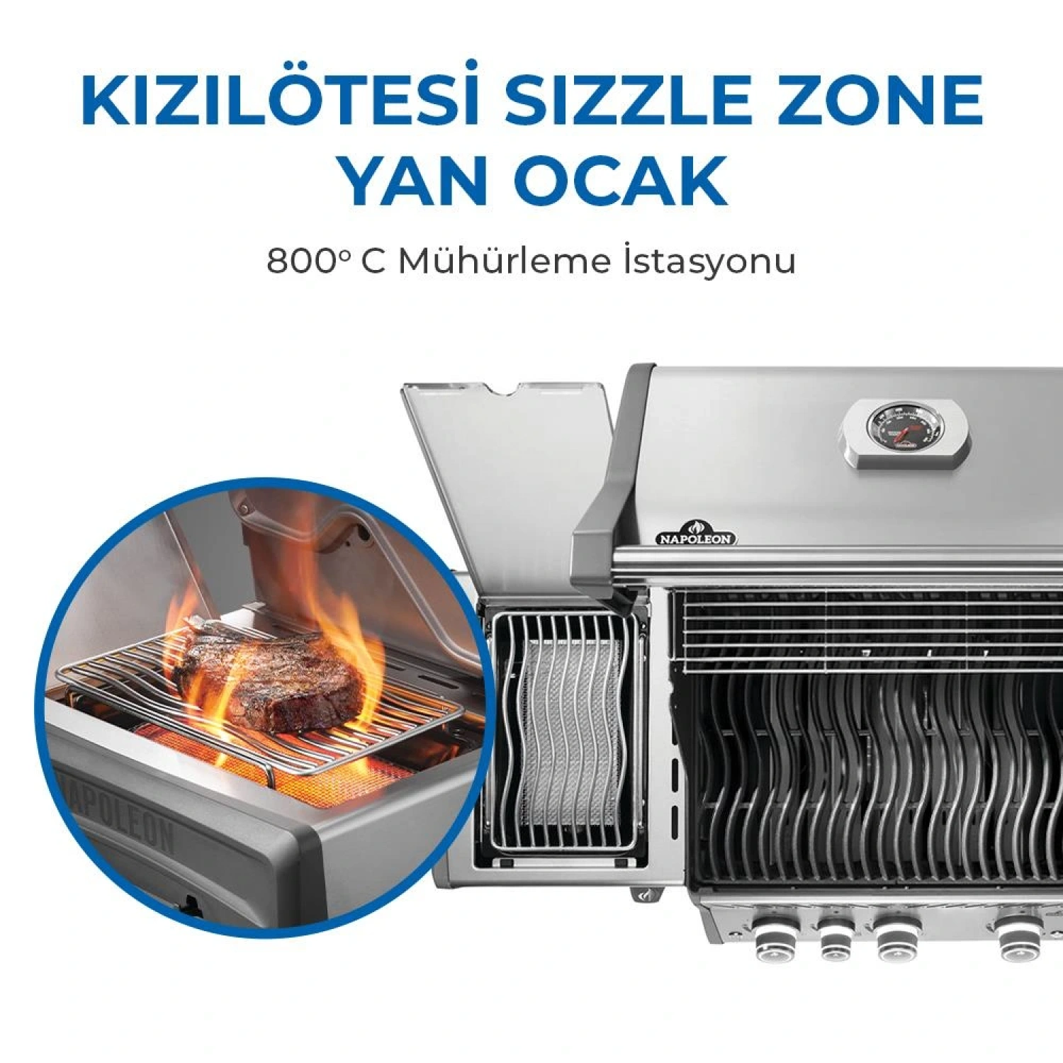 Napoleon Rogue Pro 425 Sib Gazlı Barbekü | Mangal