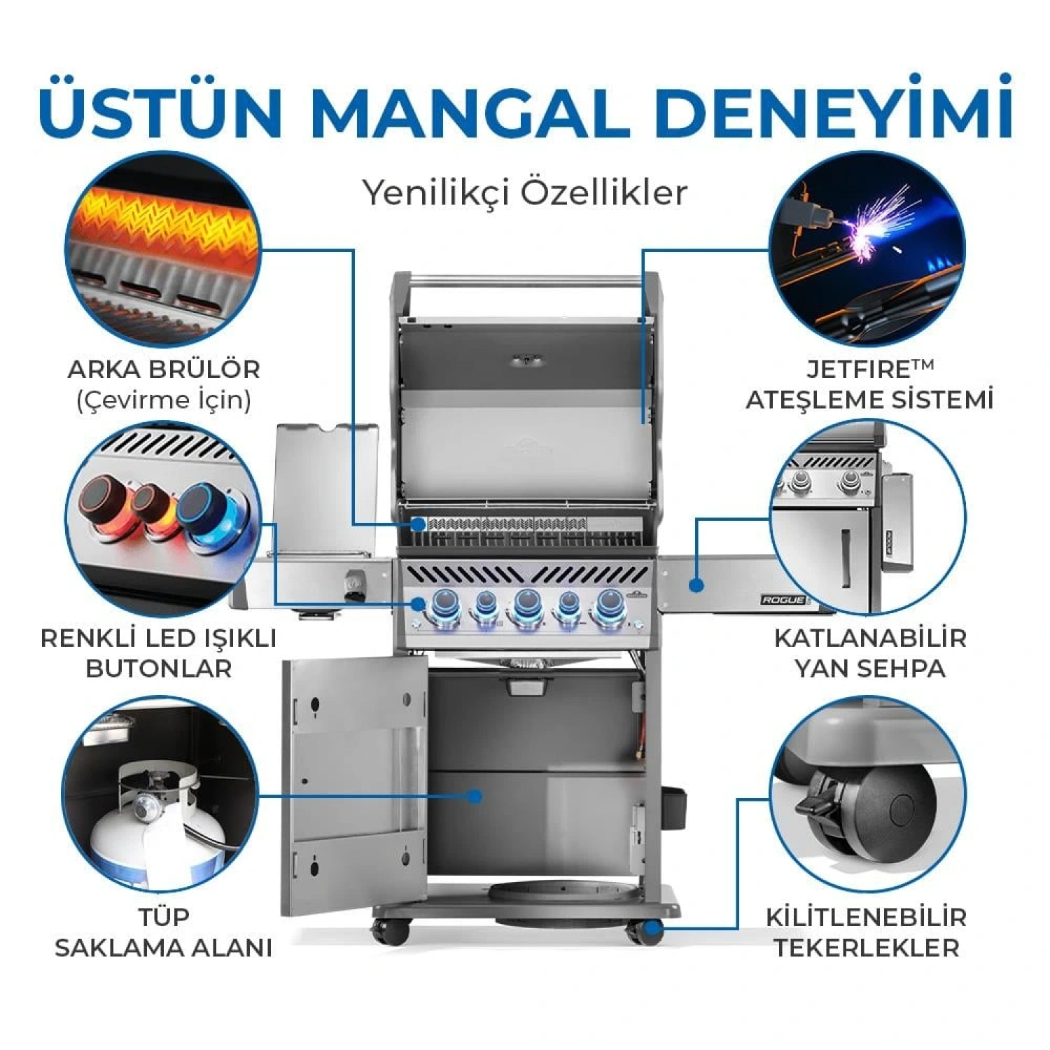 Napoleon Rogue Pro S 425 RSIB Gazlı Mangal