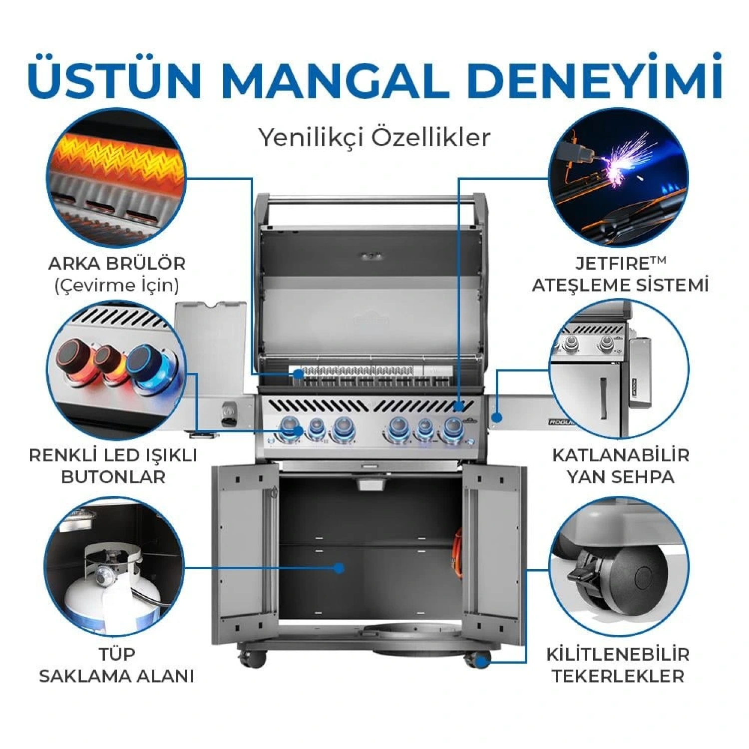 Napoleon Rogue Pro S 525 RSIB Gazlı Mangal