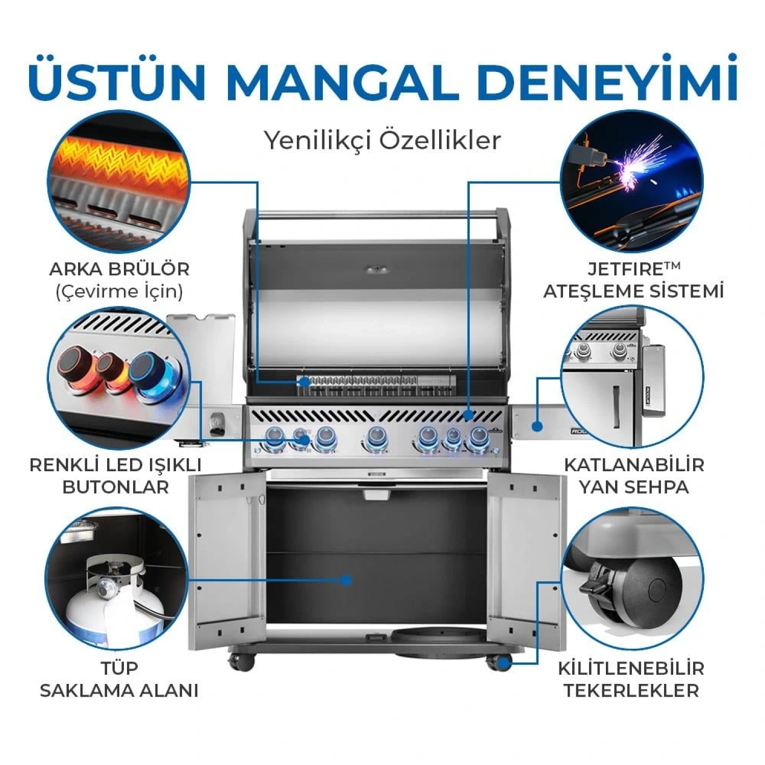 Napoleon Rogue Pro S 625 RSIB Gazlı Mangal