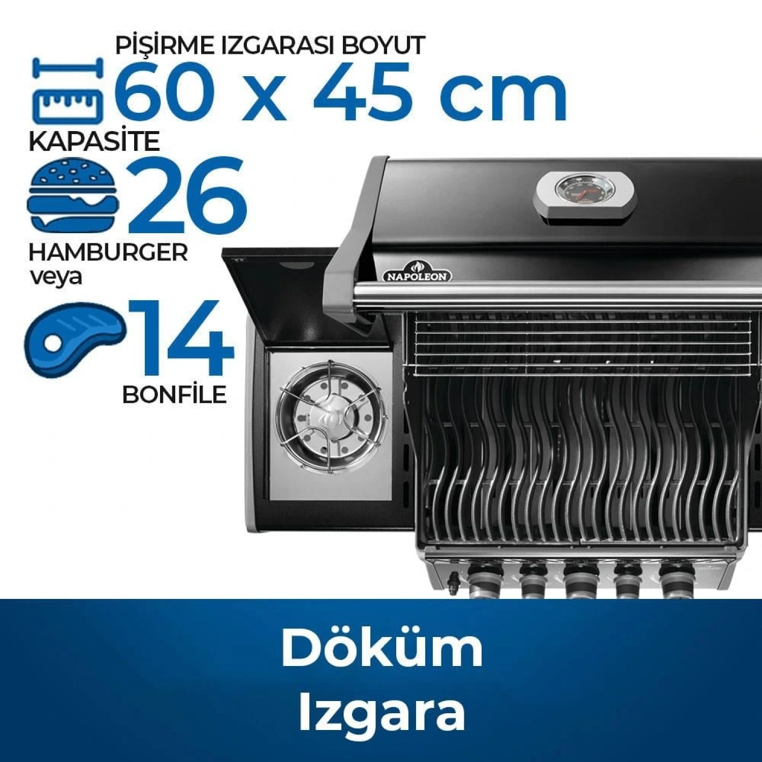 Napoleon Rogue RB 425 RSB Gazlı Barbekü | Gazlı Mangal