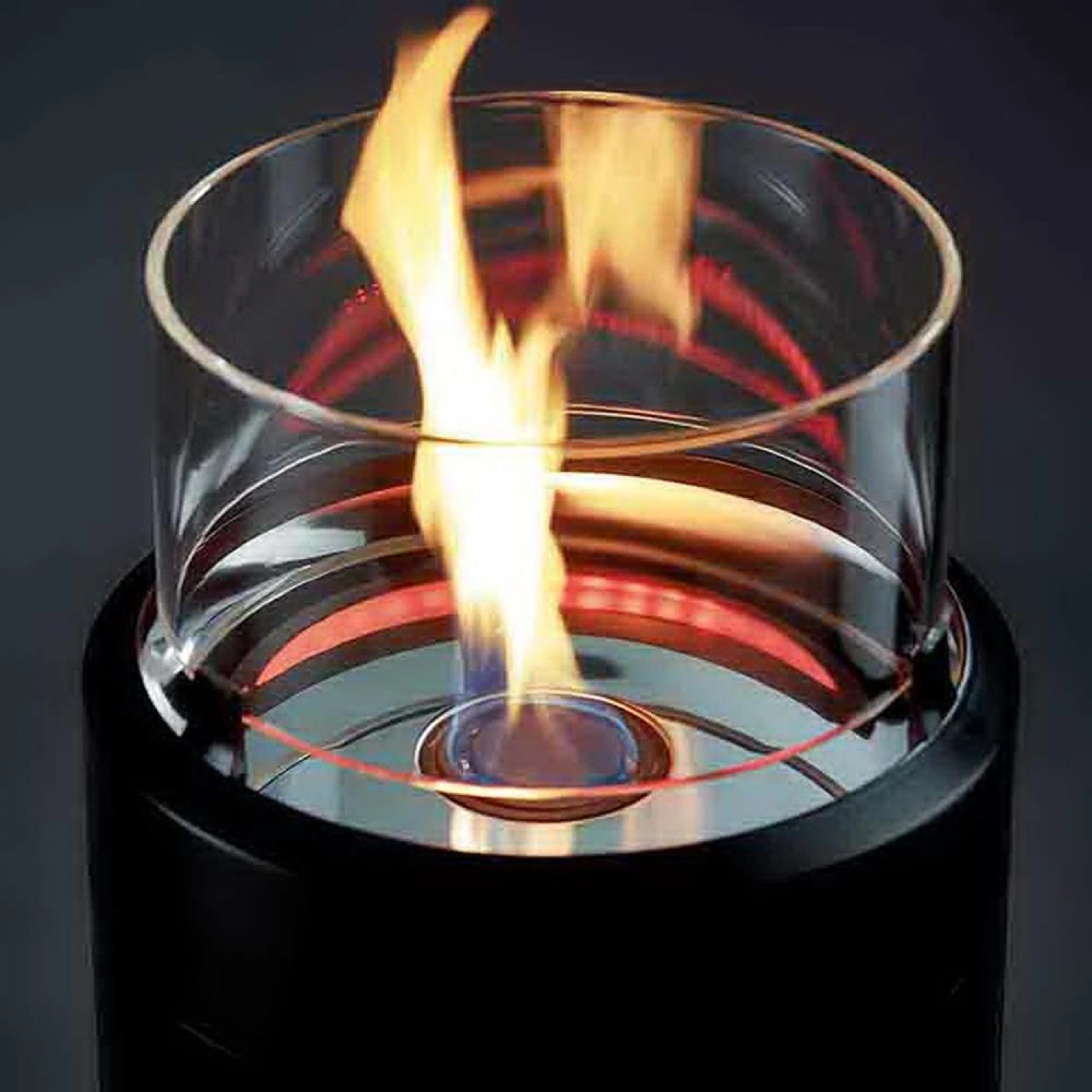 Nova Led Gazlı Ateş Çukuru Siyah Firepit