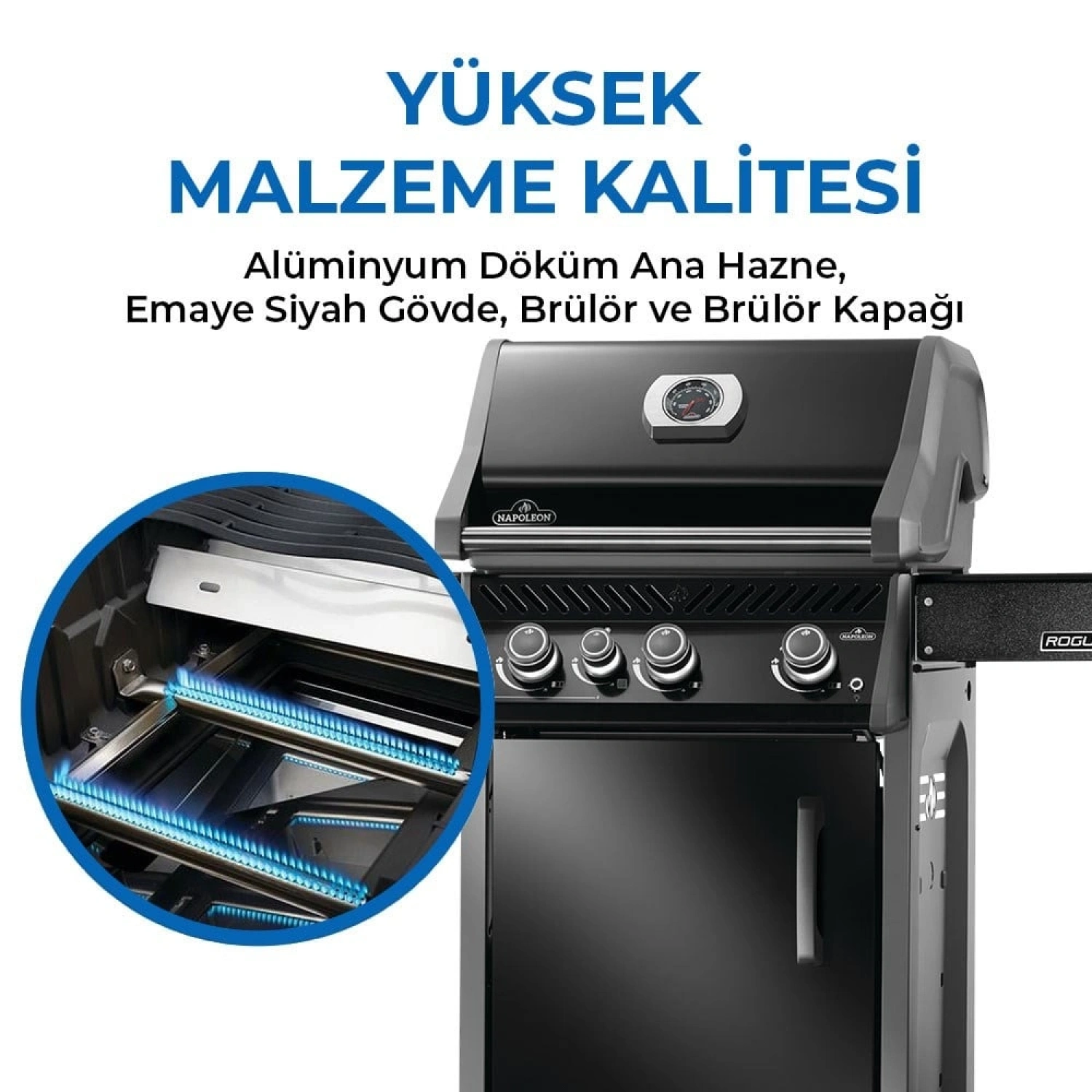 Rogue Pro 425 SIB Gazlı Mangal - Siyah
