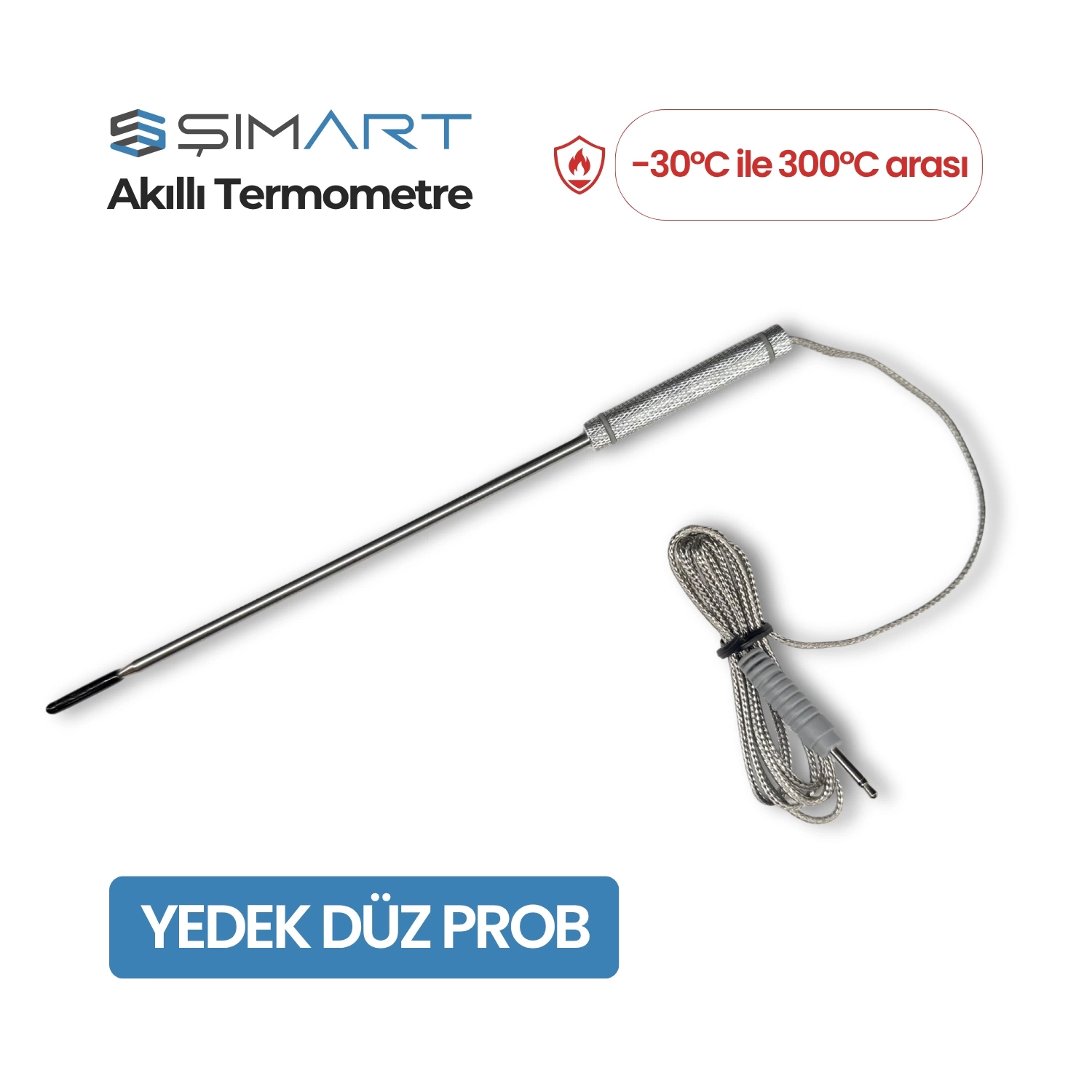 Şımart Yedek Prob - Düz Model Akıllı Gıda Termometresi İle Uyumlu