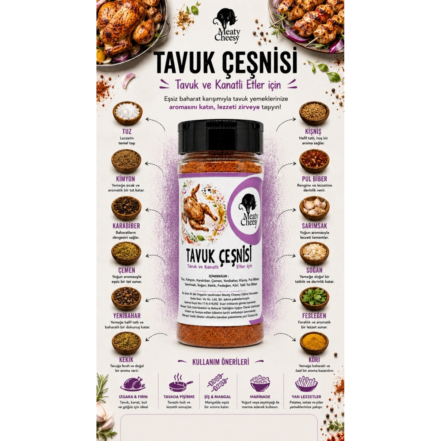 Tüm Lezzetler Özel Baharat Karışımı Gurme Seti - (10lu Pet Şişe)