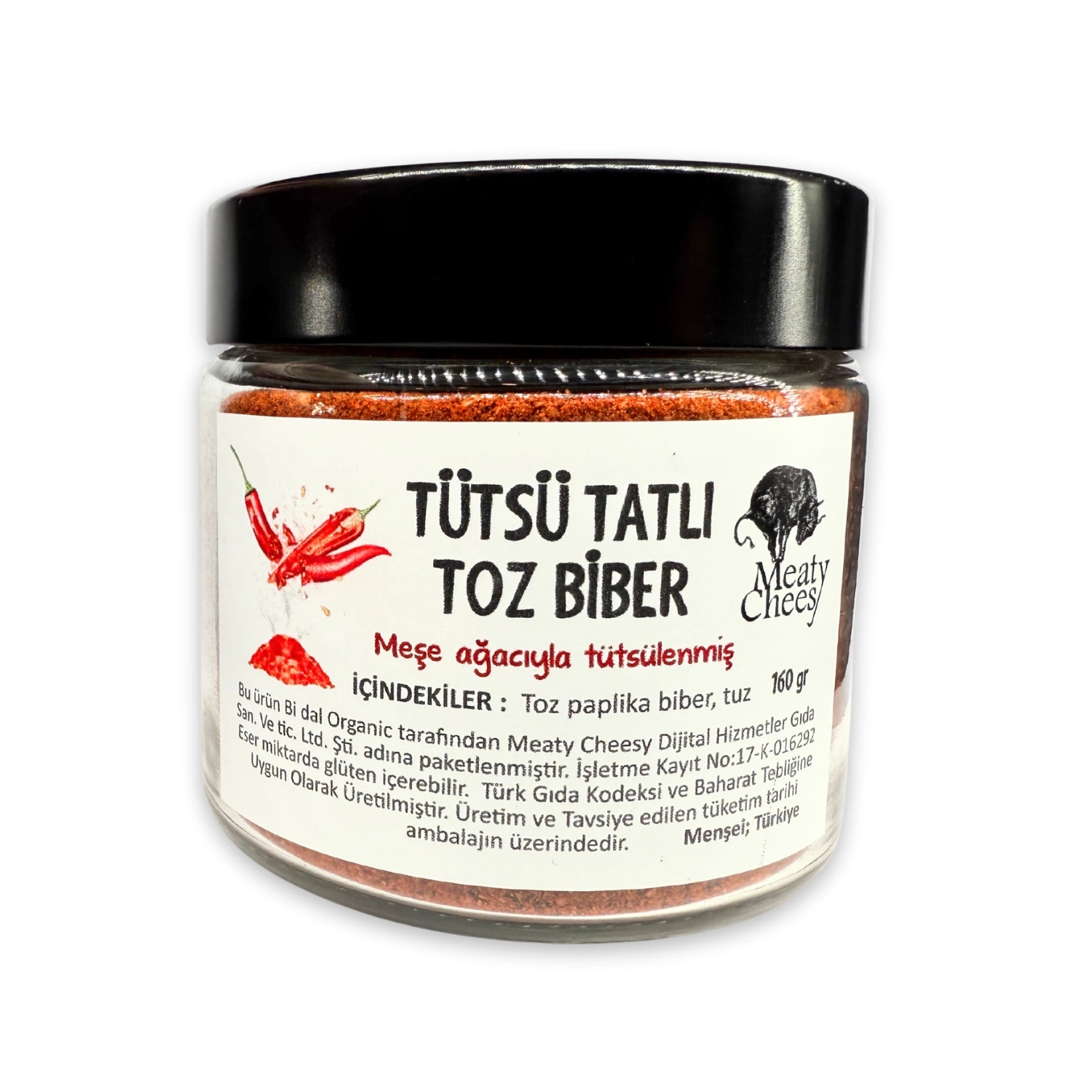 Tütsülü Toz Biber (Tatlı) 160 g (Cam Şişe)
