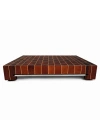 Tepsili End Grain Kesme Tahtası - Maun ve Dişbudak