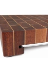 Tepsili End Grain Kesme Tahtası - Maun ve Dişbudak