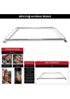 Barbekü Mangal Mini Cağ ve Döner Şiş Standı (Krom Kaplı)