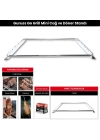 Barbekü Mangal Mini Cağ ve Döner Şiş Standı (Krom Kaplı) (Guruss Go Grill)