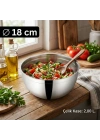 Çelik Kase 18 cm (2 L) - Salata ve Karıştırma Kasesi