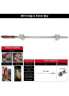 Mini Cağ ve Döner Şişi Paslanmaz Çelik Şiş (57 cm) + (2 Adet Et Sıkıştırma Aparatı)
