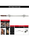 Mini Cağ ve Döner Şişi Paslanmaz Çelik Şiş (57 cm) + (2 Adet Et Sıkıştırma Aparatı)