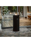 Nova Led Gazlı Ateş Çukuru Siyah Firepit