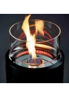 Nova Led Gazlı Ateş Çukuru Siyah Firepit