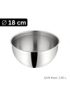 Çelik Kase 18 cm (2 L) - Salata ve Karıştırma Kasesi