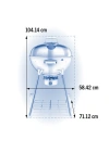 Premium 22 Kömürlü Mangal - 57cm