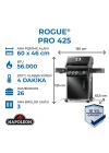 Rogue Pro 425 SIB Gazlı Mangal - Siyah