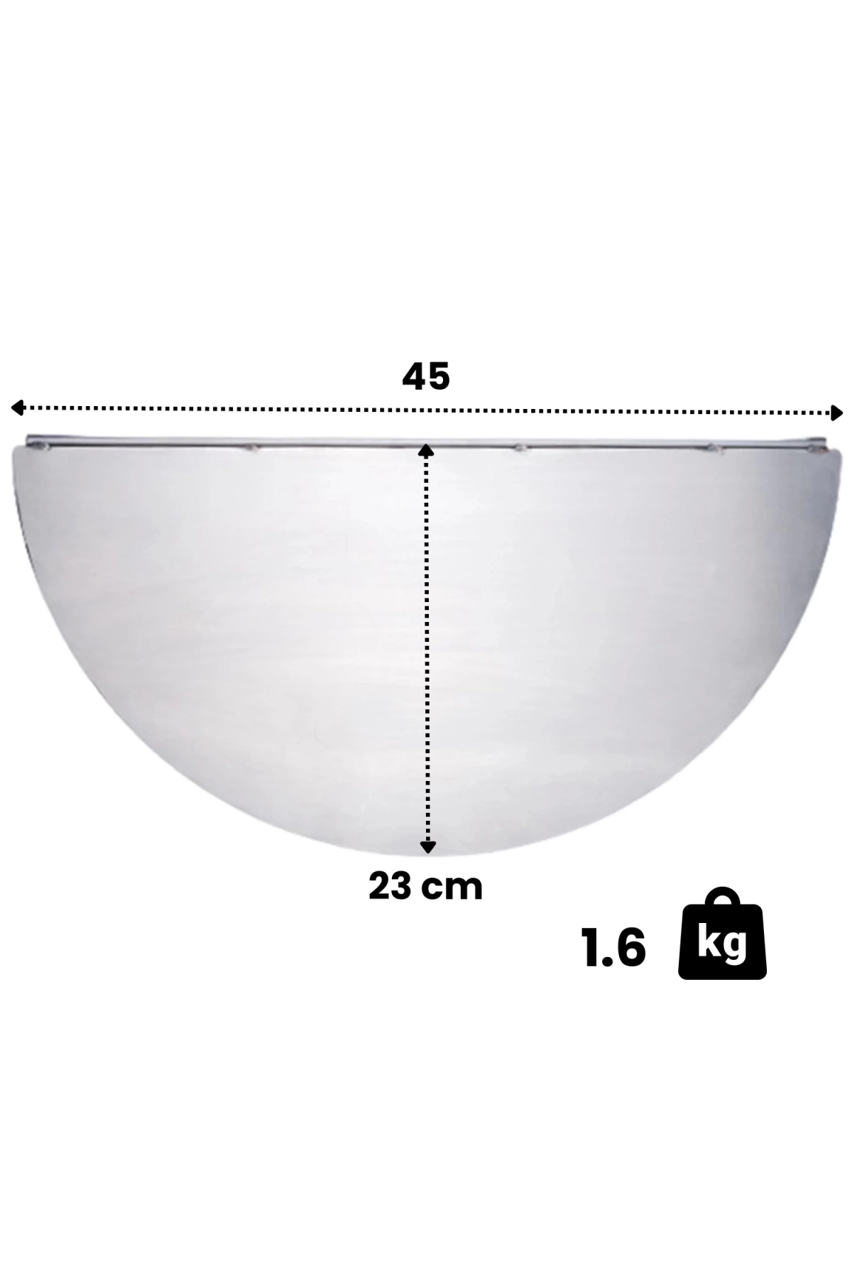 47 cm 3 mm Paslanmaz Hotplate (47 Cm Küre Mangallarla Uyumludur)