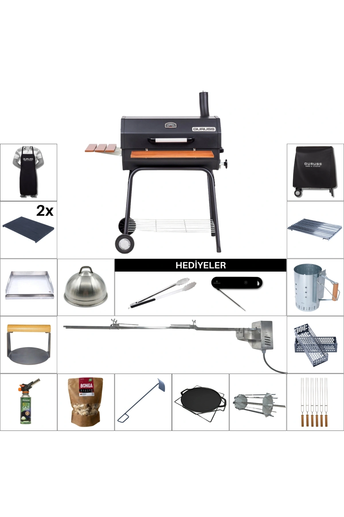 Guruss CG75 Uzman Barbekü Mangal Seti