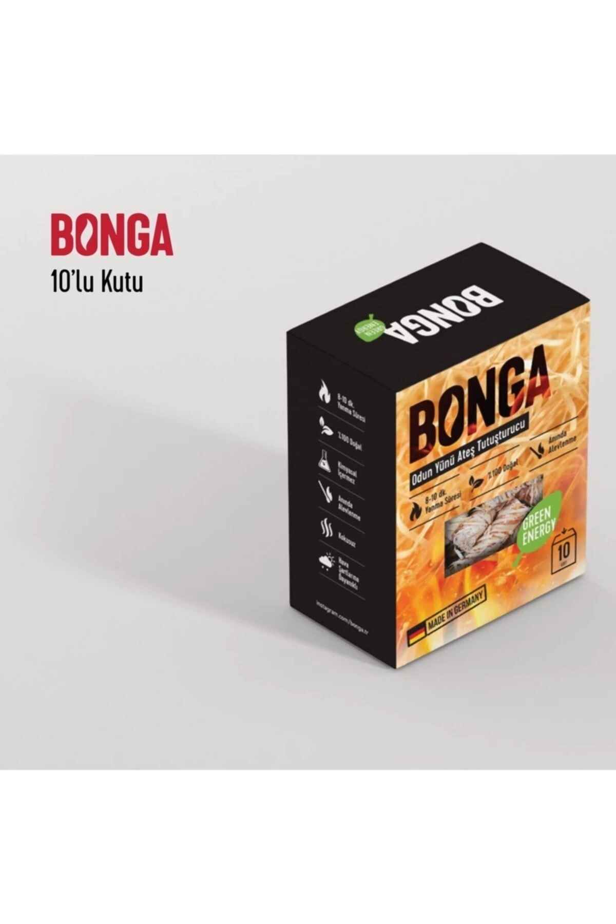 Bonga Odun Yünü Ateş Tutuşturucu (140 g)