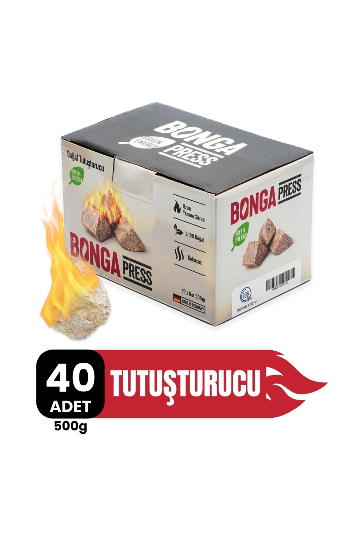 Bonga Press Ateş Tutuşturucu (40 Adet) - 500 g