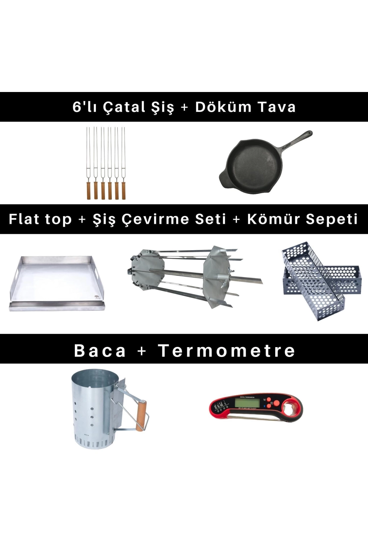 Guruss CG50 Uzman Barbekü Mangal Seti