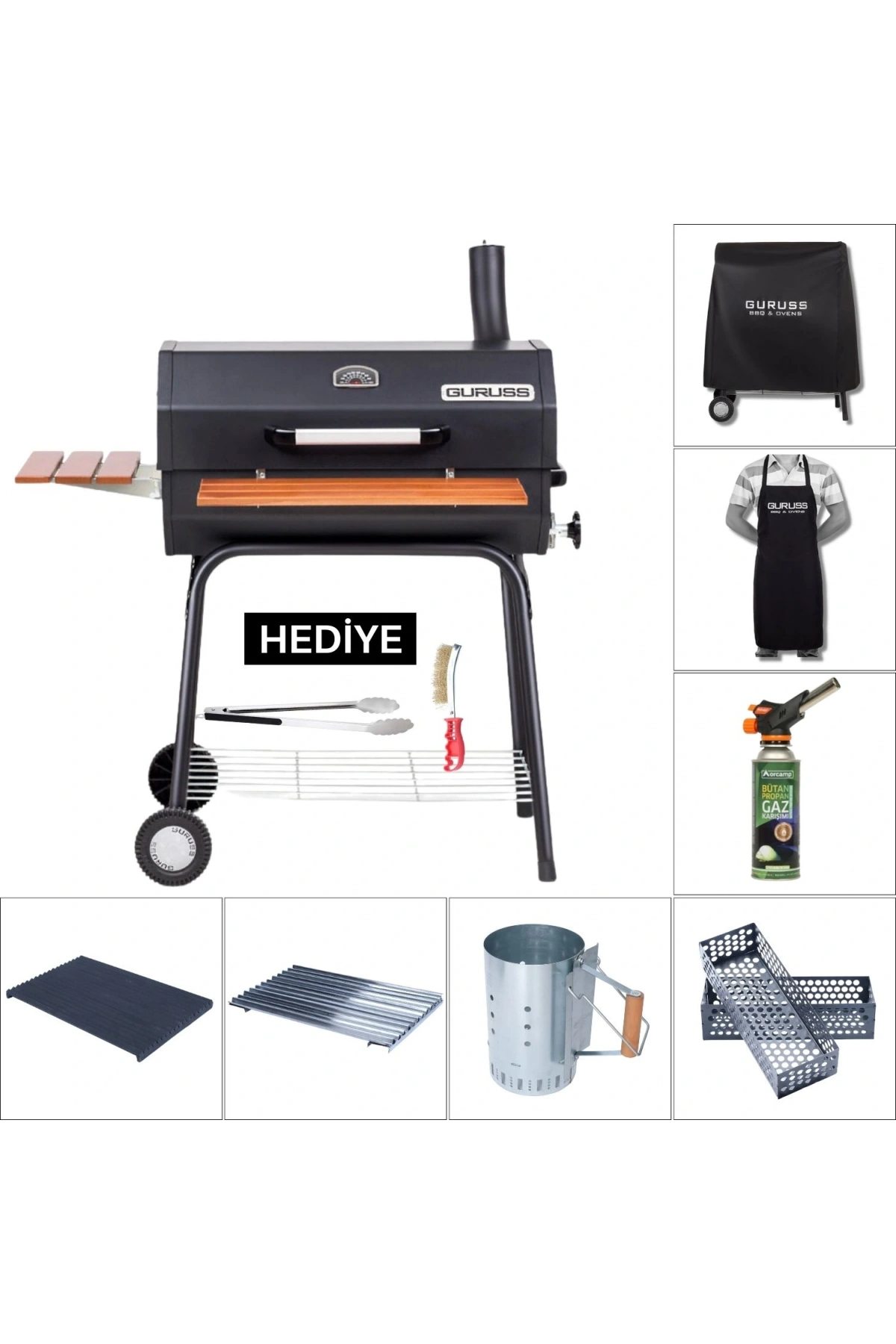 Guruss CG75 Ekstra Barbekü Mangal Seti