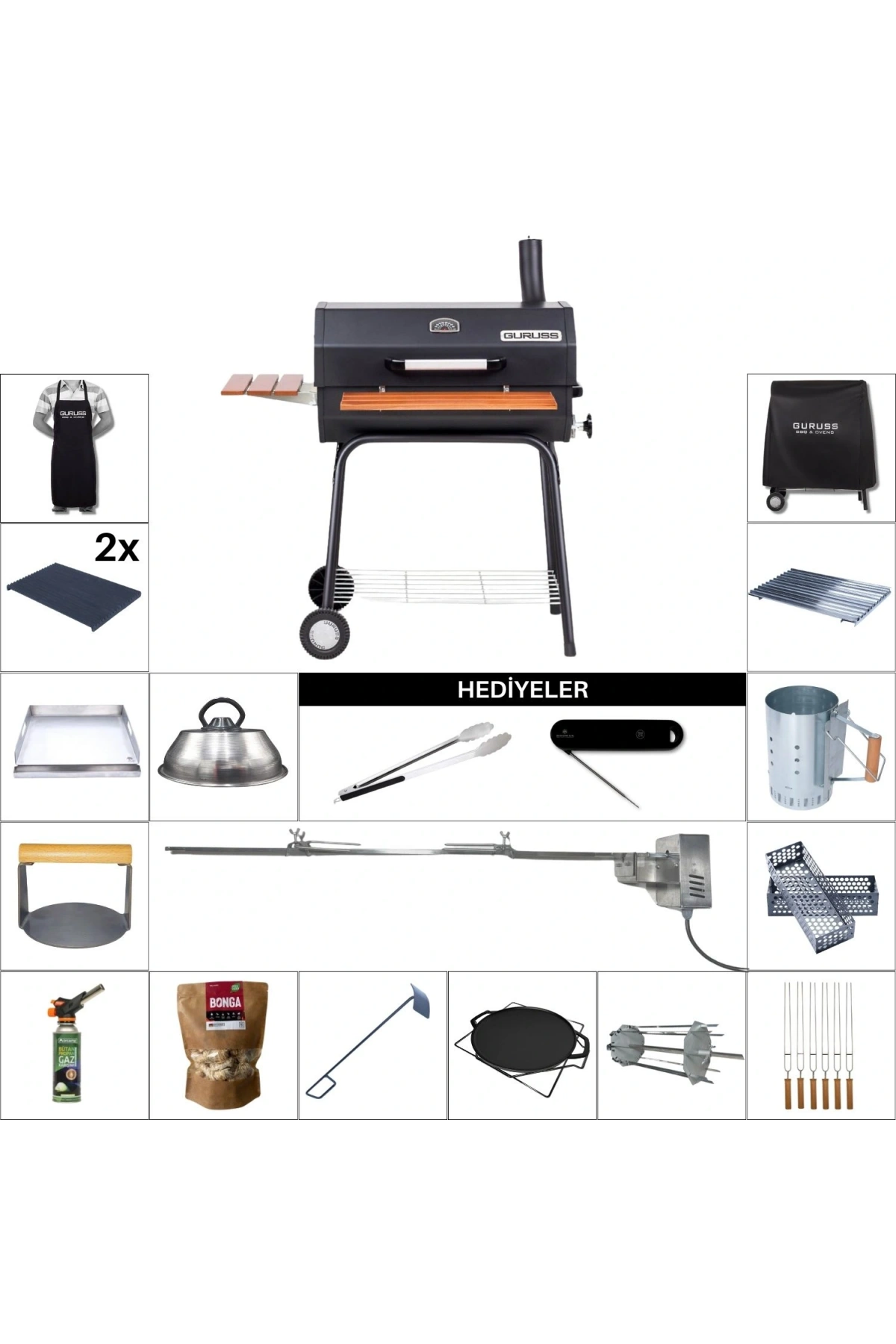 Guruss CG75 Uzman Barbekü Mangal Seti