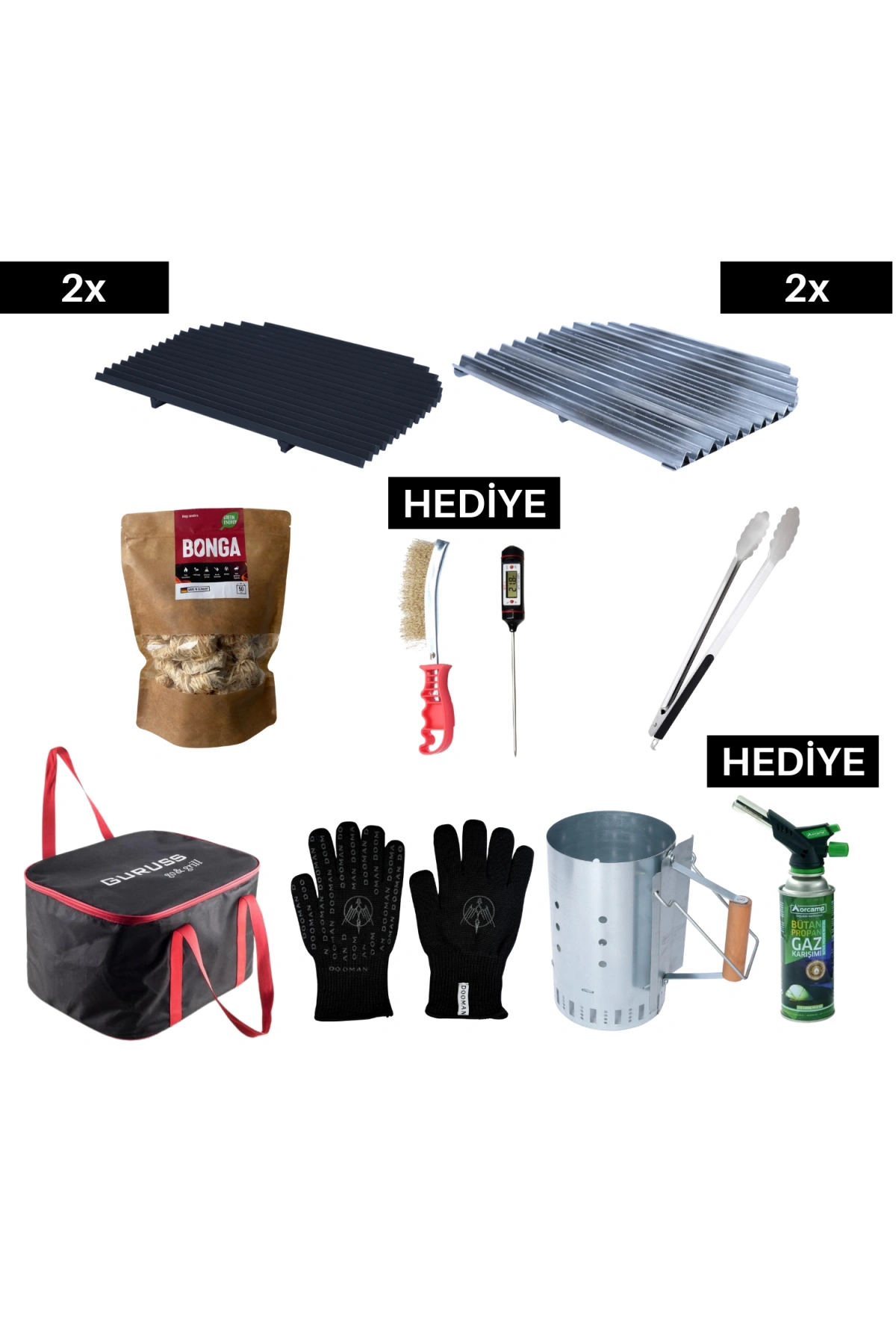 Guruss Go Grill Master Aksesuar Seti