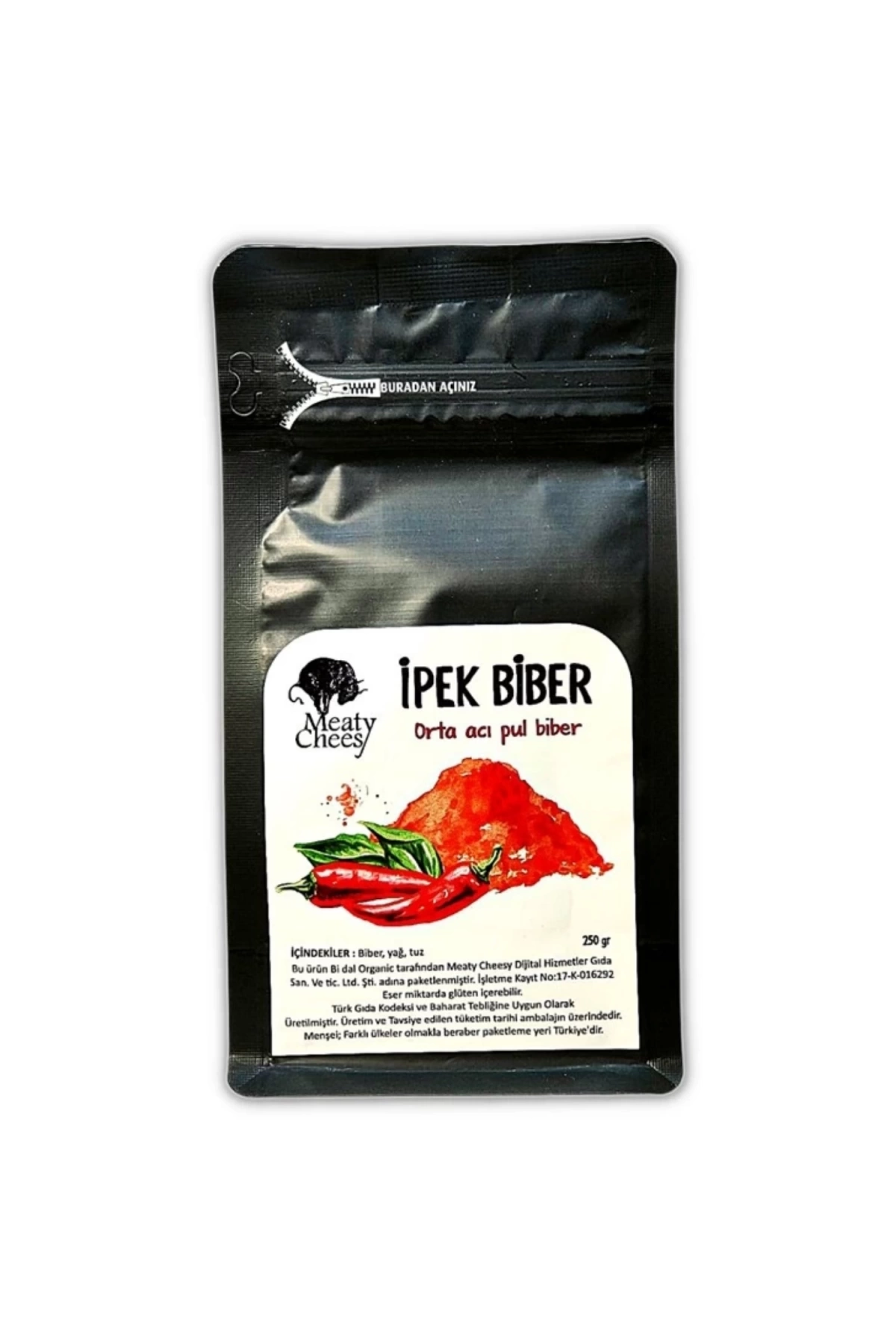 İpek Biber (Orta Acı) 250 g (Aç-Kapat Paket)