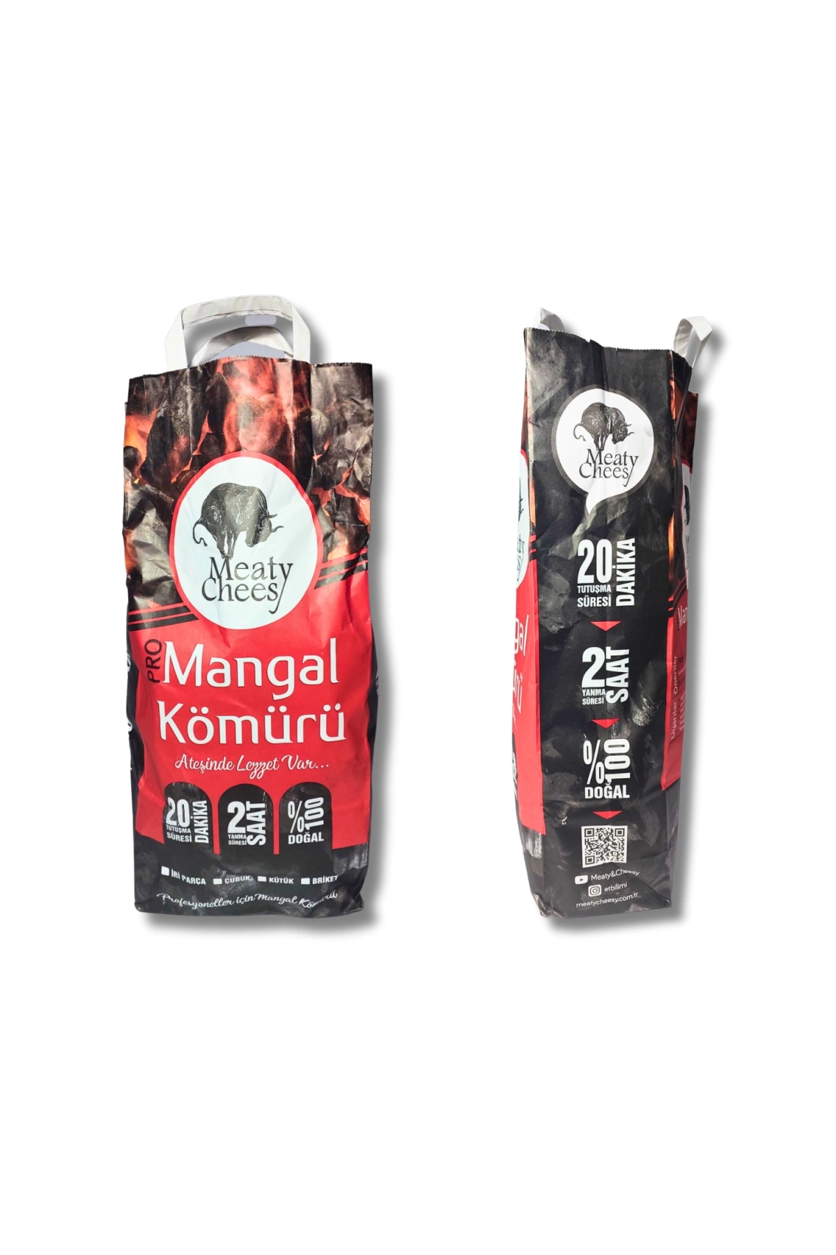 Meaty&Cheesy Firehex Bio Karbon Mangal & Barbekü Kömürü (Briket) - 5 kg