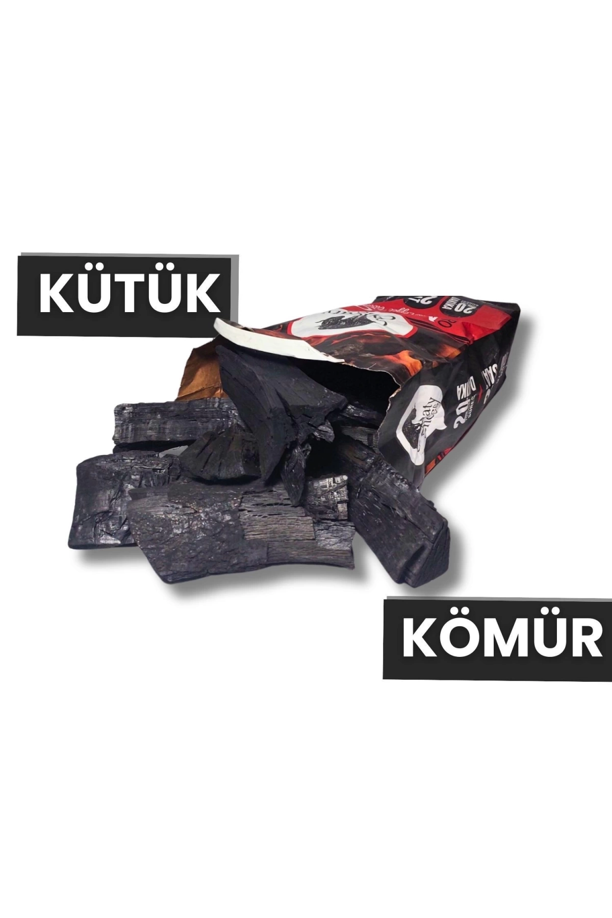 Meaty&Cheesy Mix Bio Karbon Mangal & Barbekü Kömürü (Karışık) - 12 kg