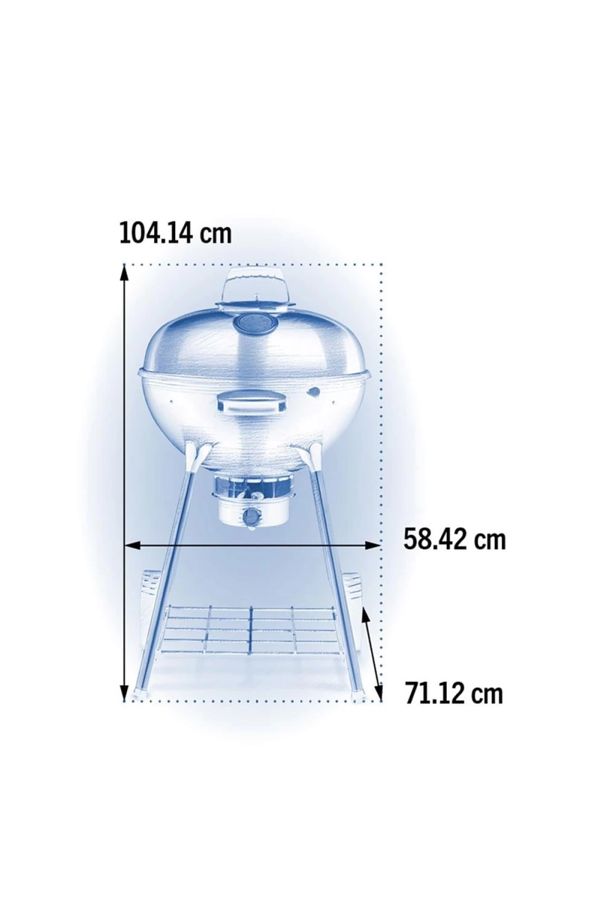 Napoleon Nk22k-Leg Kömürlü Barbekü | Kömürlü Mangal 57cm