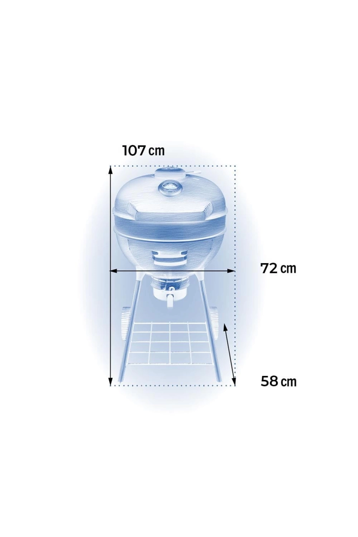 Napoleon Pro22k-Leg Kömürlü Barbekü | Kömürlü Mangal 57 cm