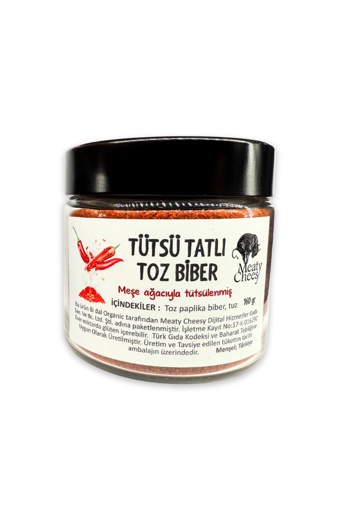 Tütsülü Toz Biber (Tatlı) 160 g (Cam Şişe)