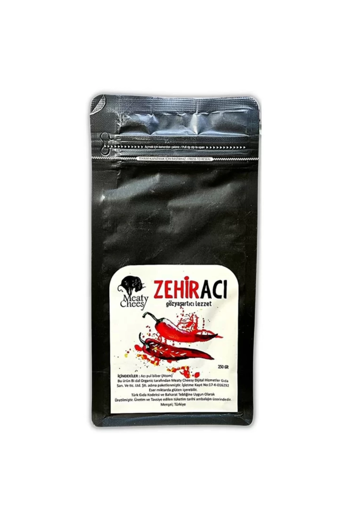 Zehir Acı Pul Biber 250 g (Aç-Kapat Paket)