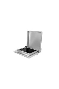 Antiq Gusto Elektrikli Cam Barbekü - Tekli - Düz Cam - Silver Inox(45 cm)