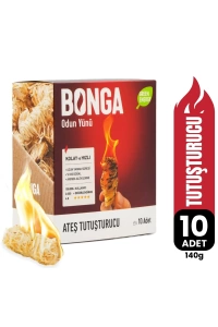 Bonga Odun Yünü Ateş Tutuşturucu (10 Adet) - 140 g